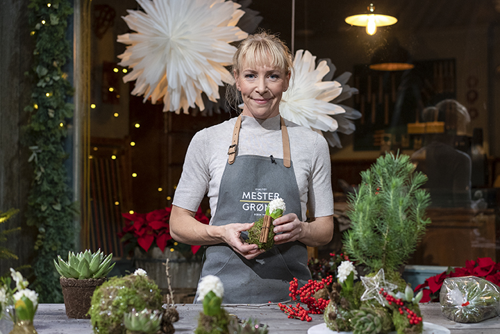 Pynt svibel med mose